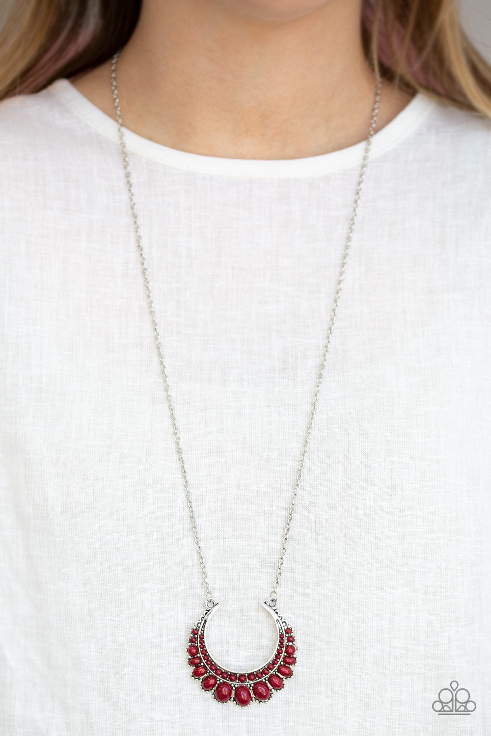 Count To Zen Red Necklace