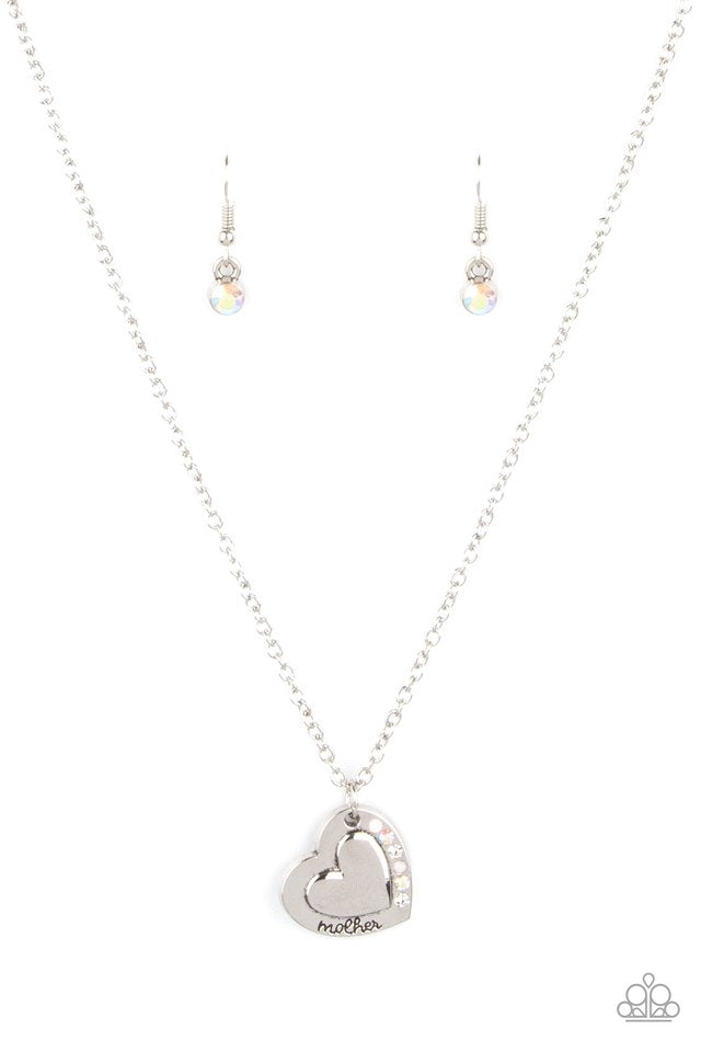 Happily Heartwarming White Necklace