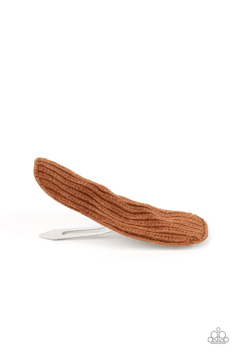 (Starlet Shimmer-Little Diva’s) Corduroy Couture Brown Hair Clip