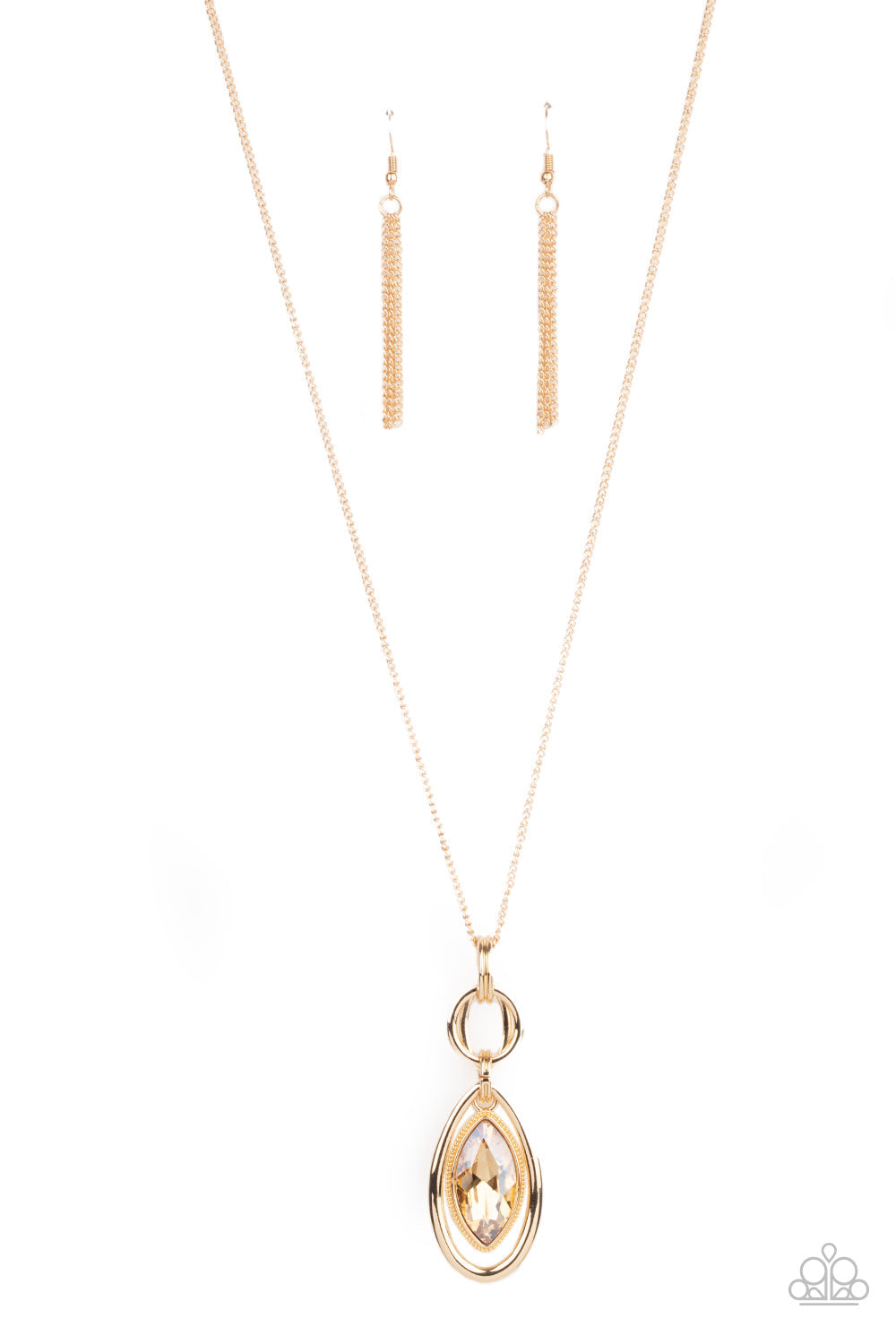 Glamorous Glaring Gold Necklace