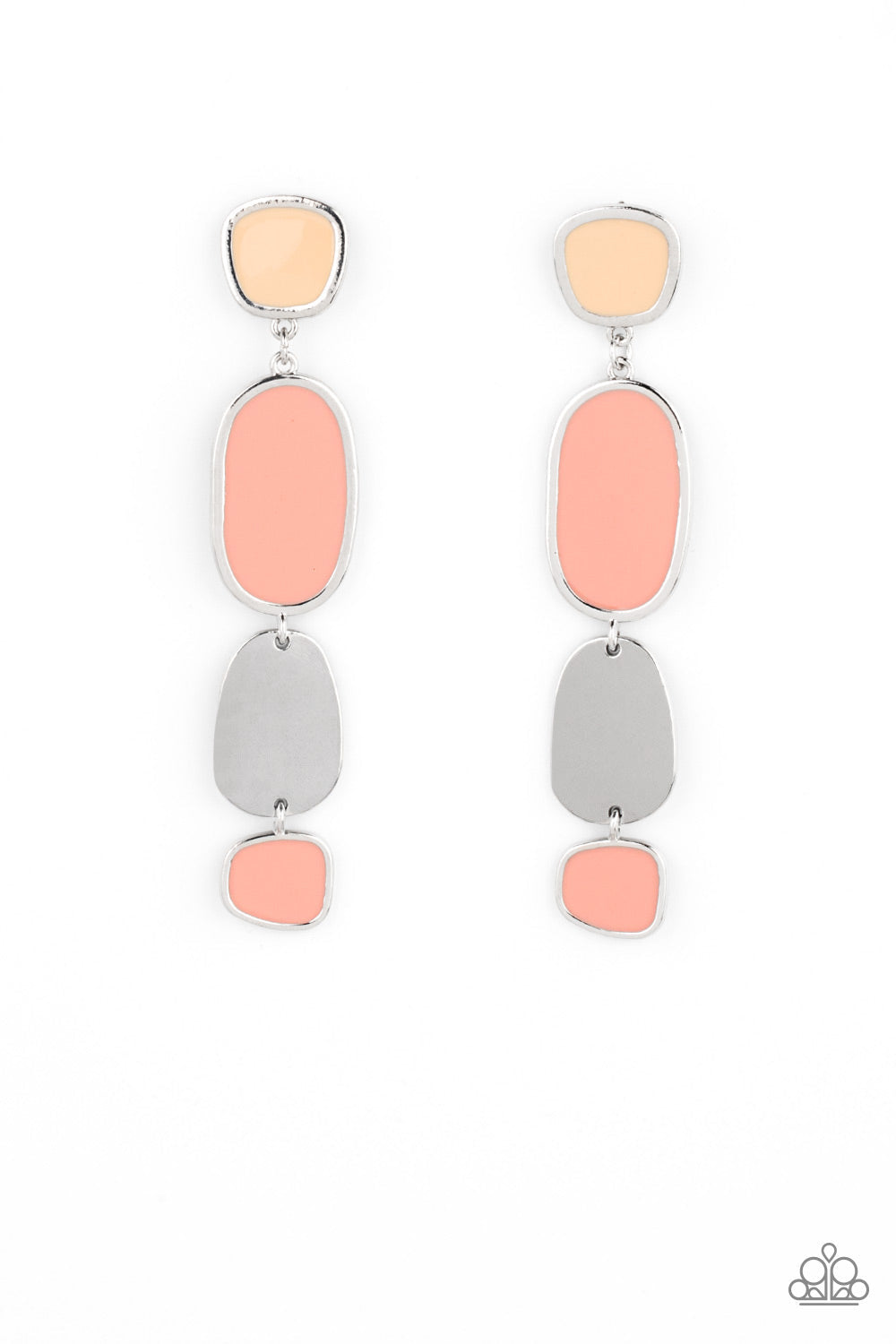 All Out Allure Orange Earrings (Post Back)