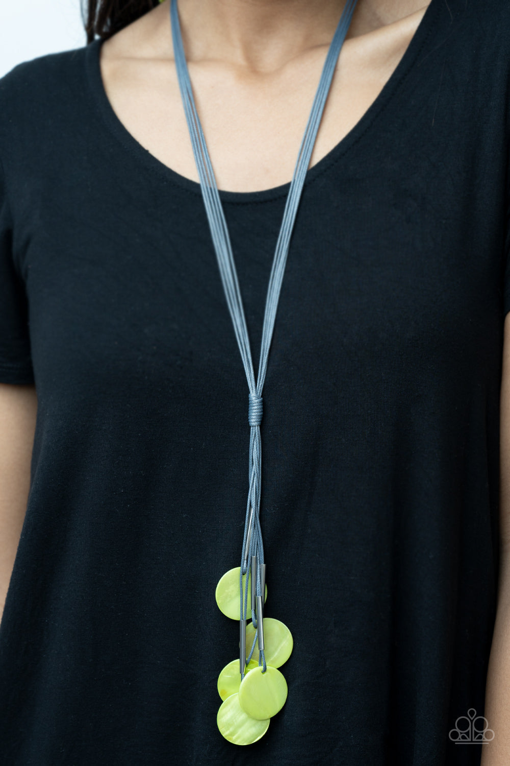 Tidal Tassel Urban Green Necklace