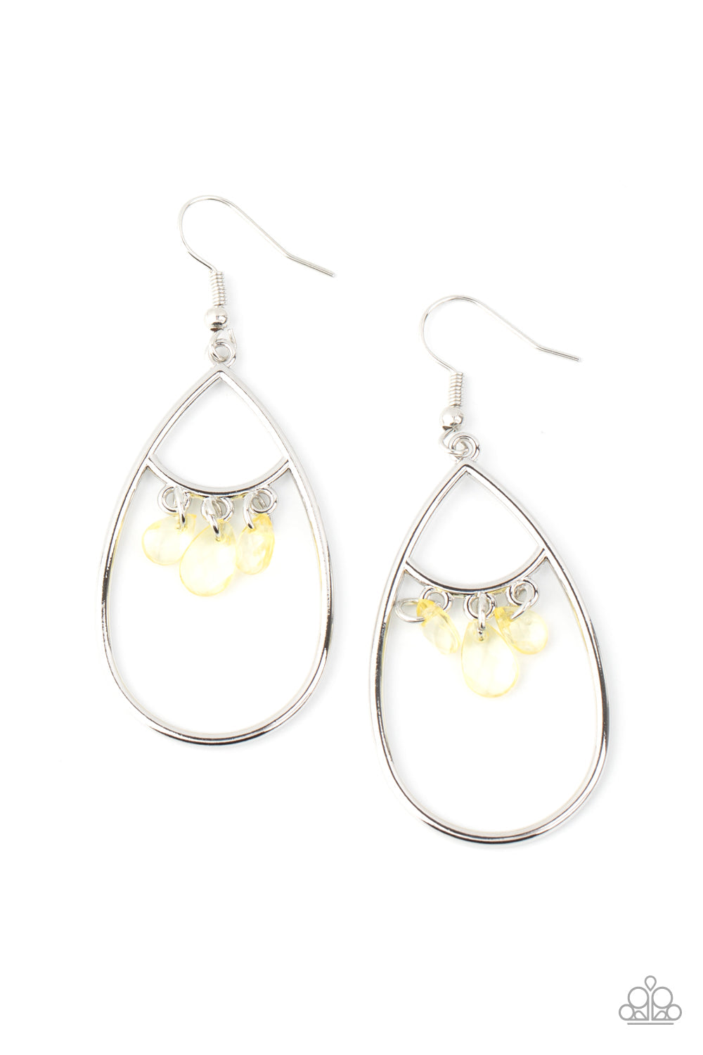 Shimmer Advisory Yellow Earrings