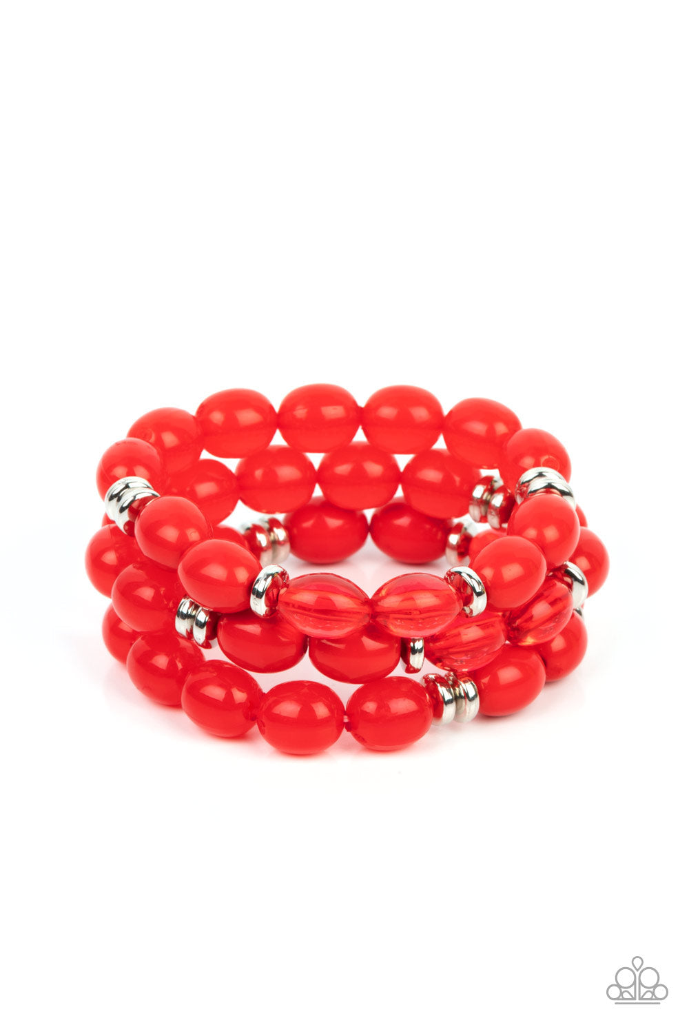Coastal Coastin’ Red Bracelet (Stretchy)
