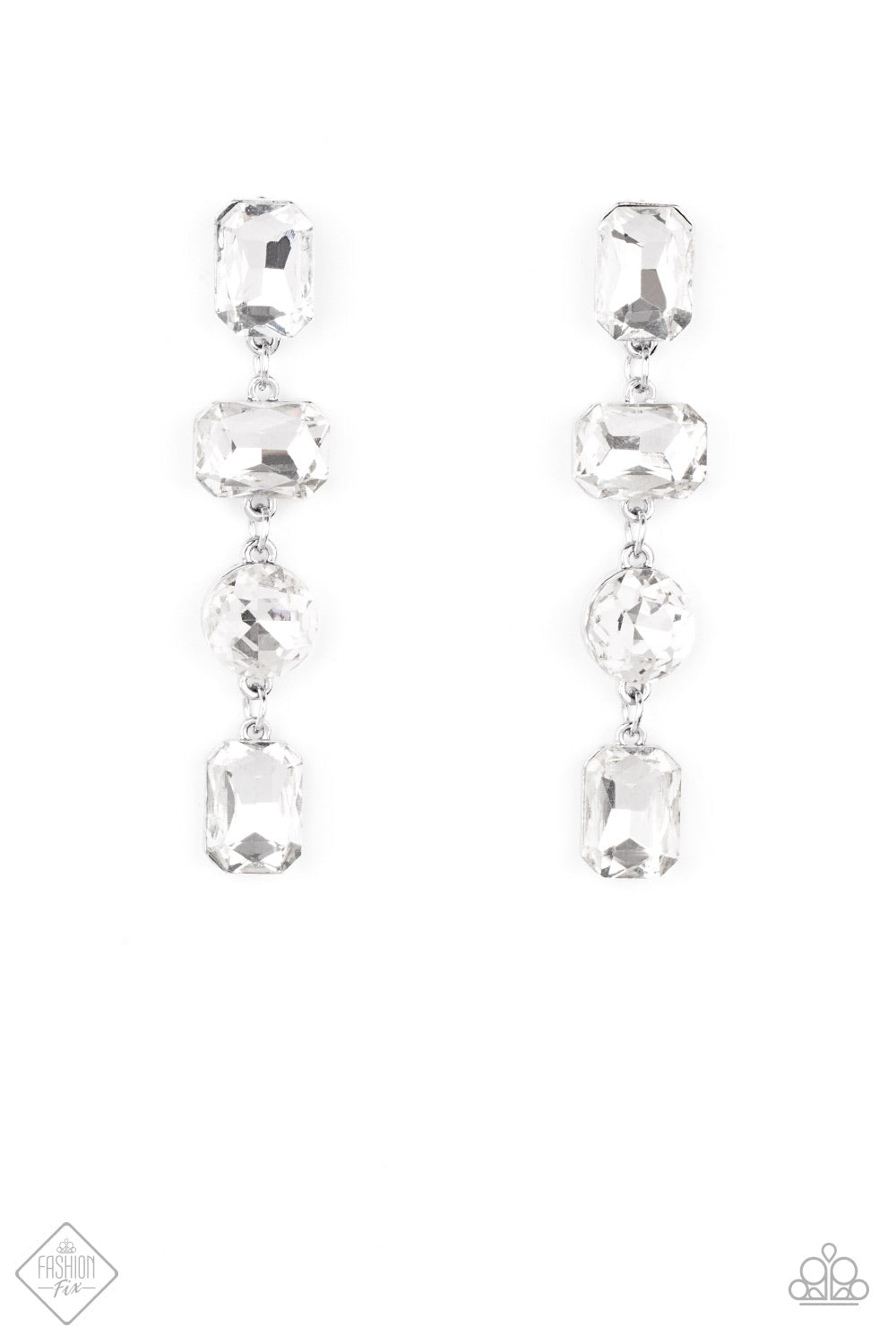Cosmic Heiress White Earrings (Post Back)