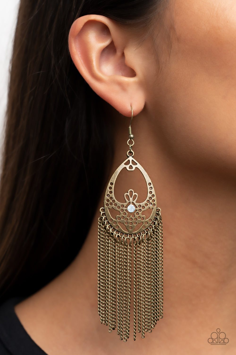 Castle Cottage Brass Earrings