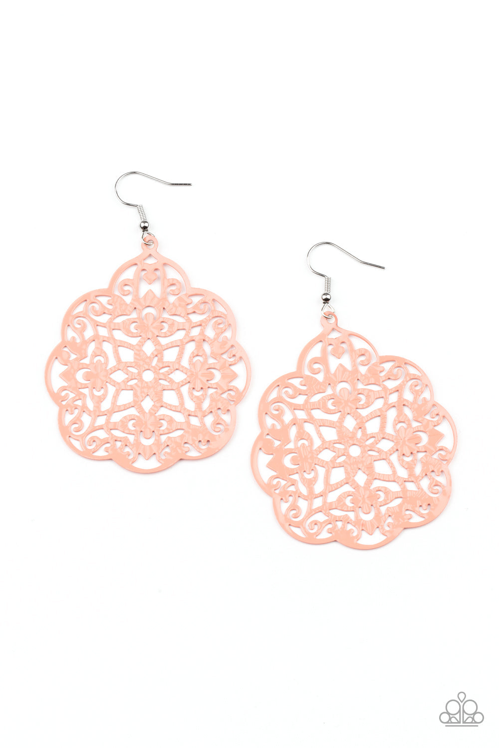 Mediterranean Eden Orange Earrings