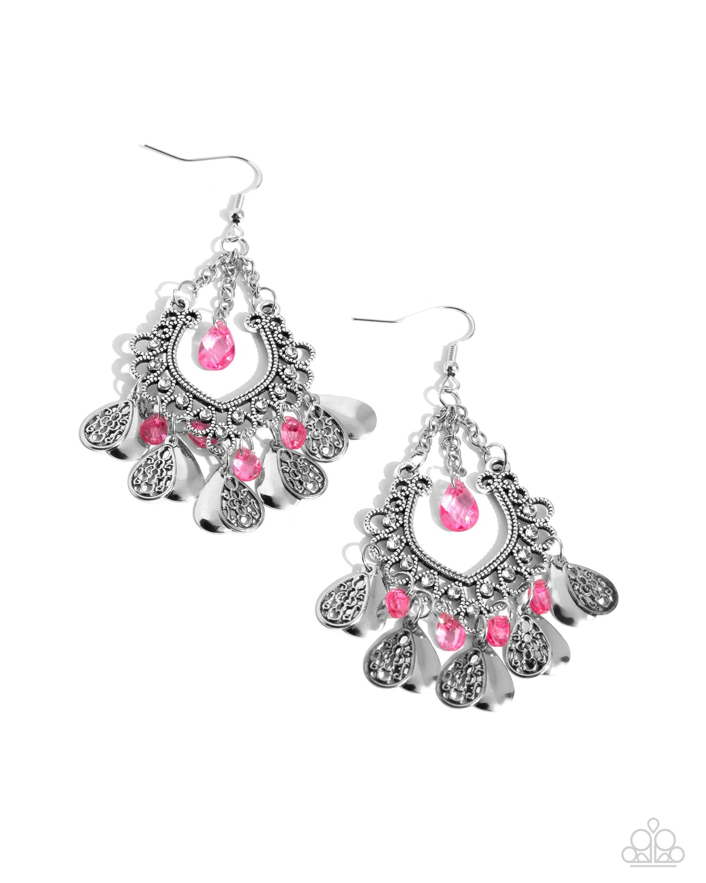 Musical Gardens Pink Earrings