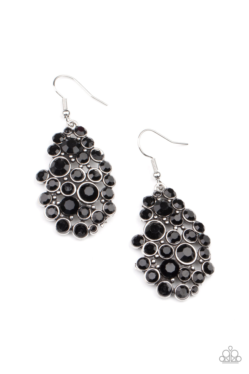 Smolder Effect Black Earrings