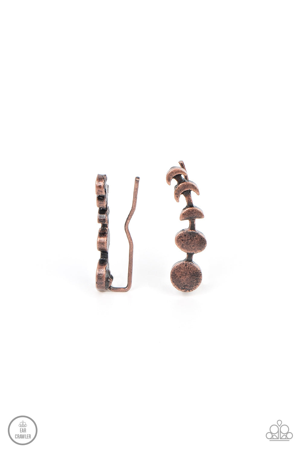 It’s Just A Phase Copper Earrings (Ear Crawler)