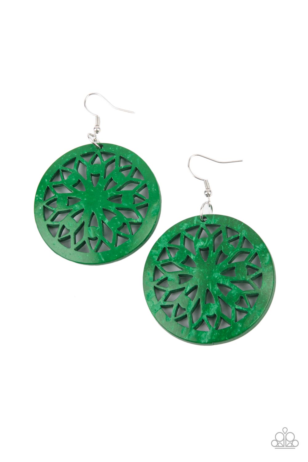 Ocean Canopy Green Earrings