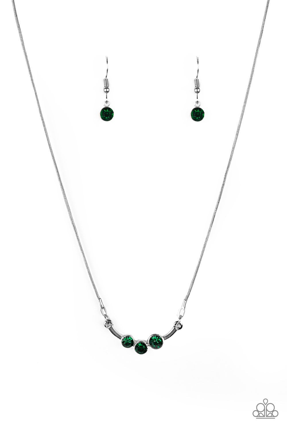 Sparkling Stargazer Green Necklace