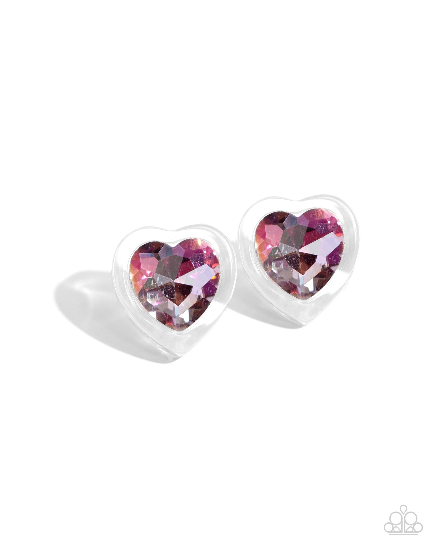 Heart-Pounding Haute Pink Earrings (Post Back)