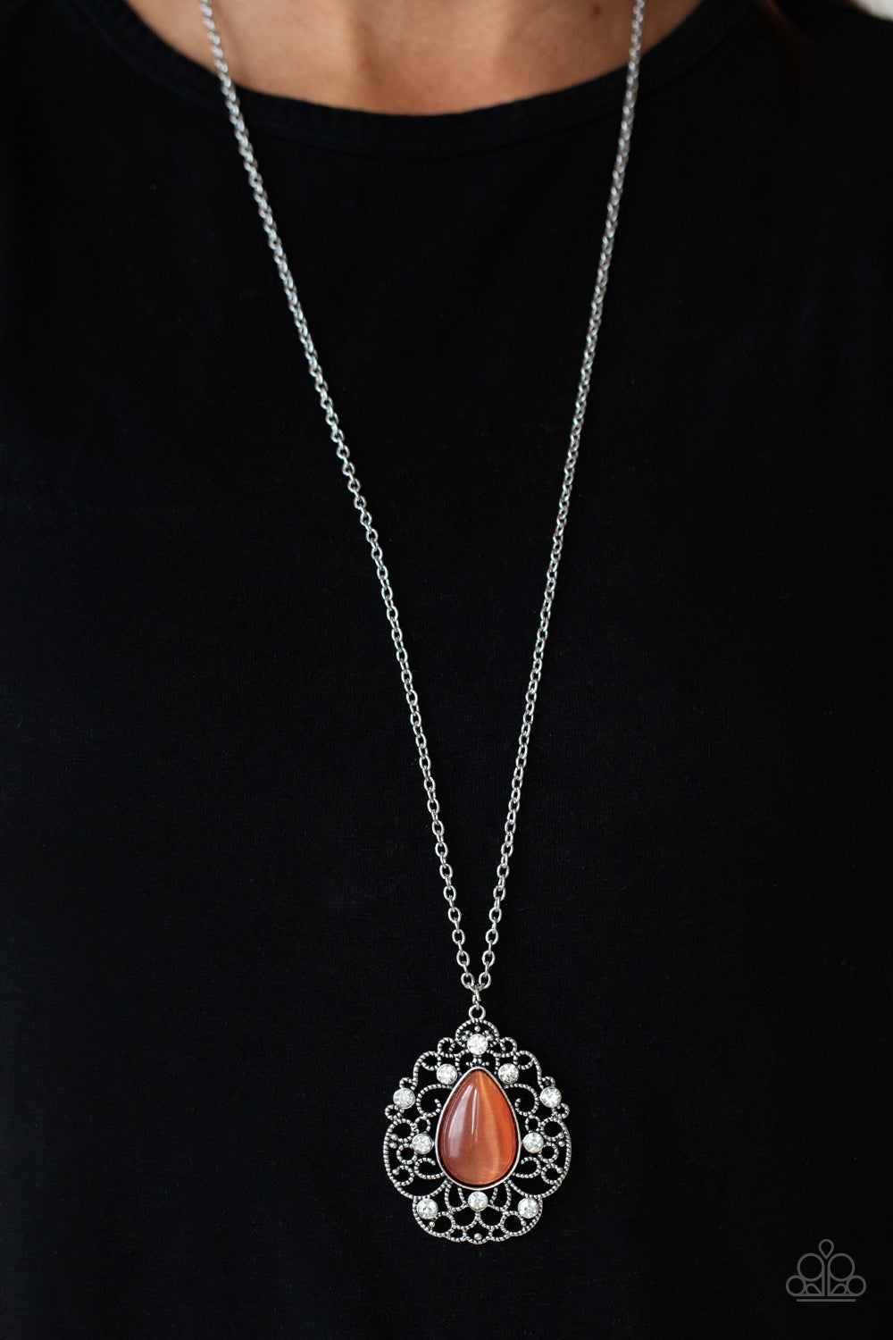 Bewitched Beam Orange Necklace