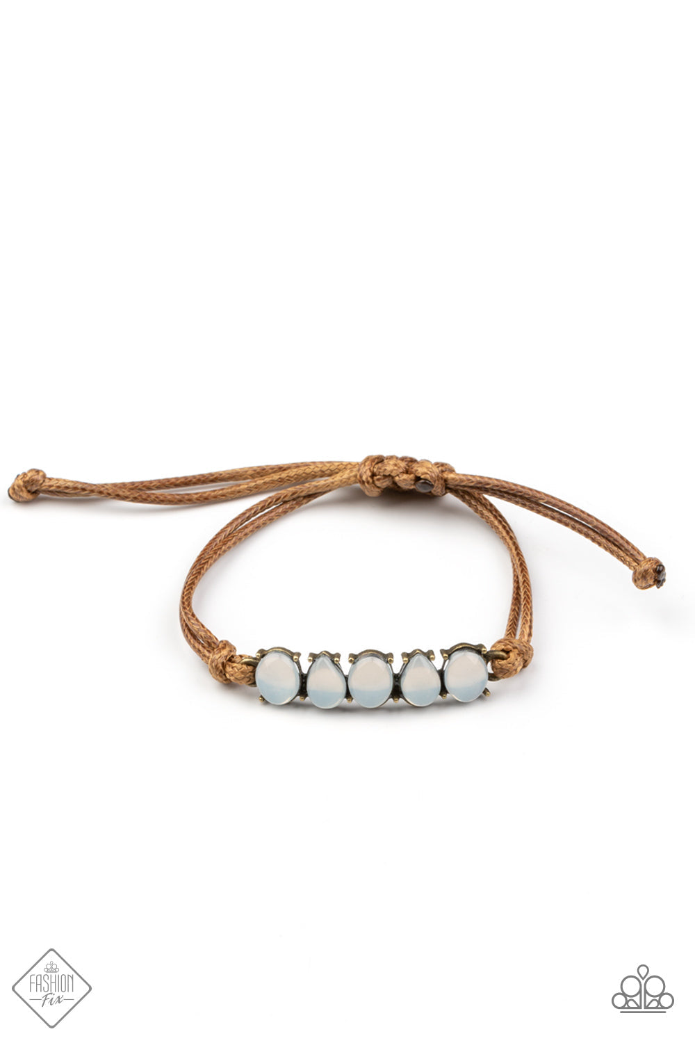 Opal Paradise Brass Urban Bracelet (Pull Cord)