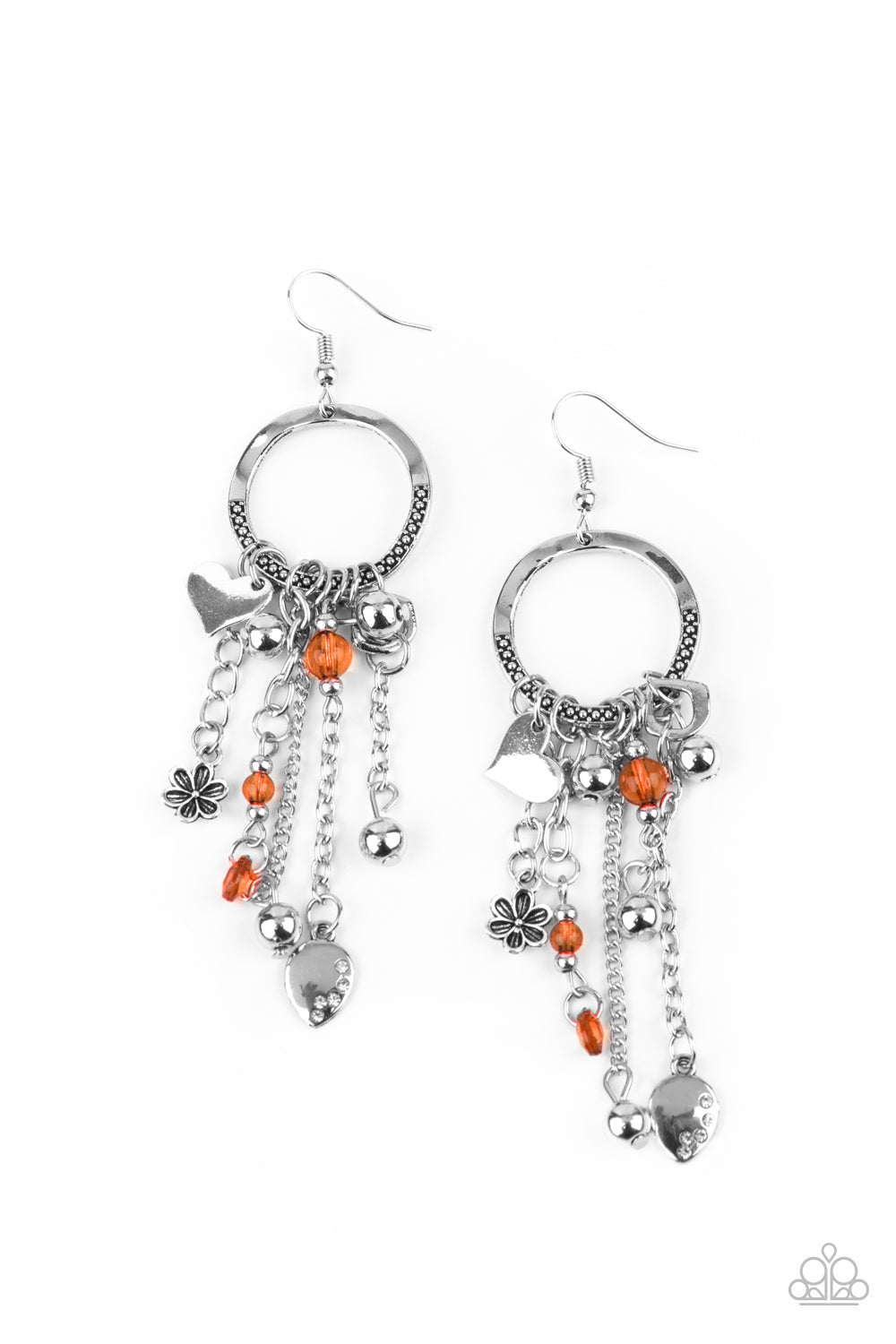 Charm School Orange Earrings