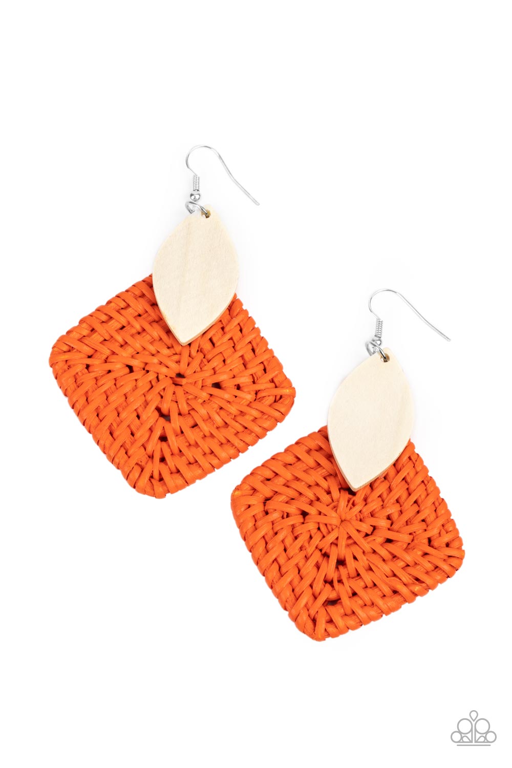 Sabbatical WEAVE Orange Earrings