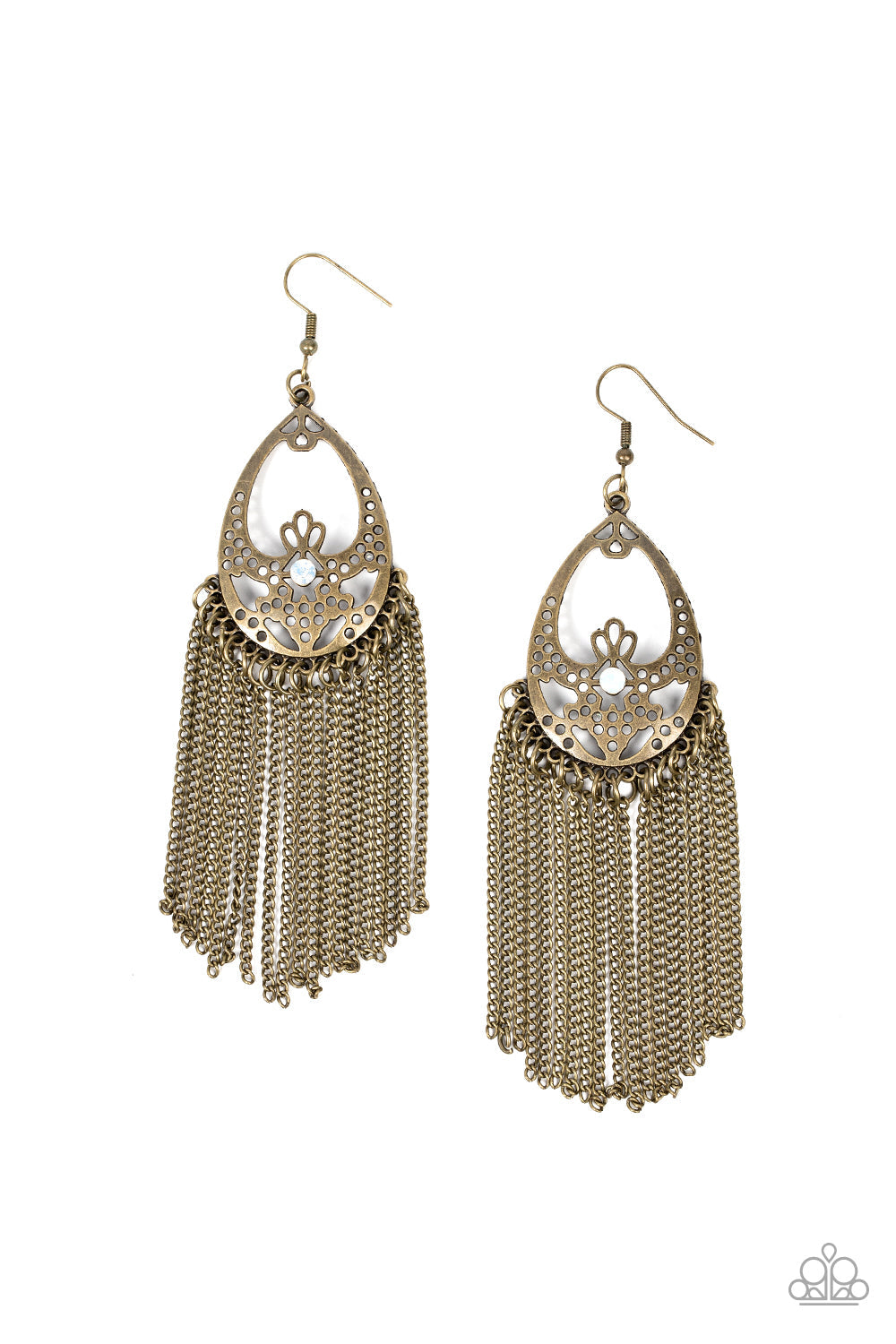 Castle Cottage Brass Earrings