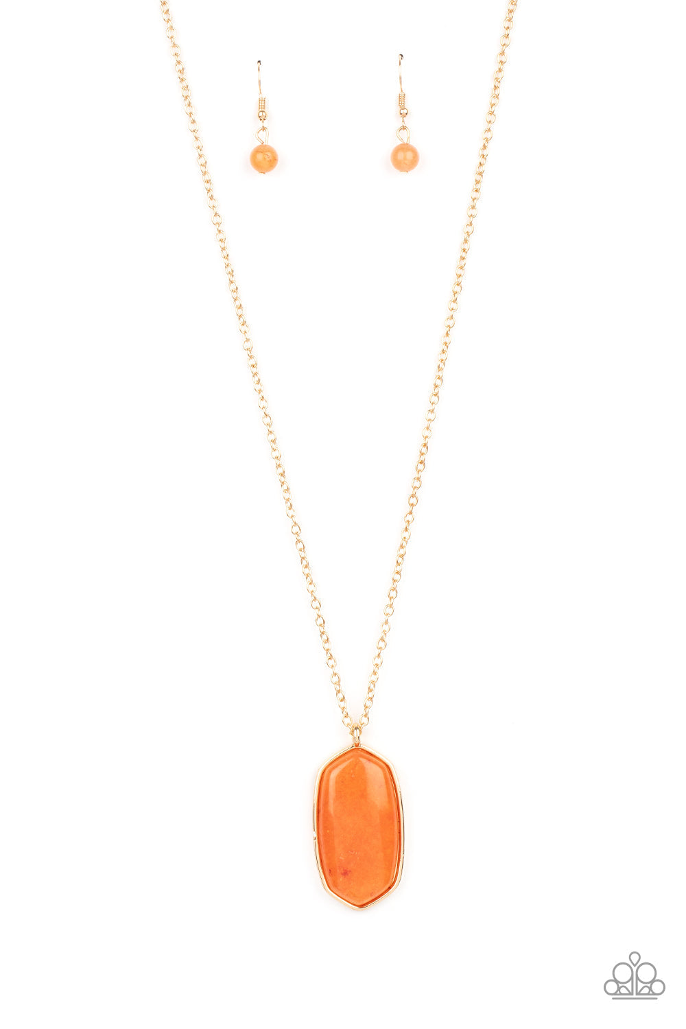 Elementary Elegance Orange Necklace