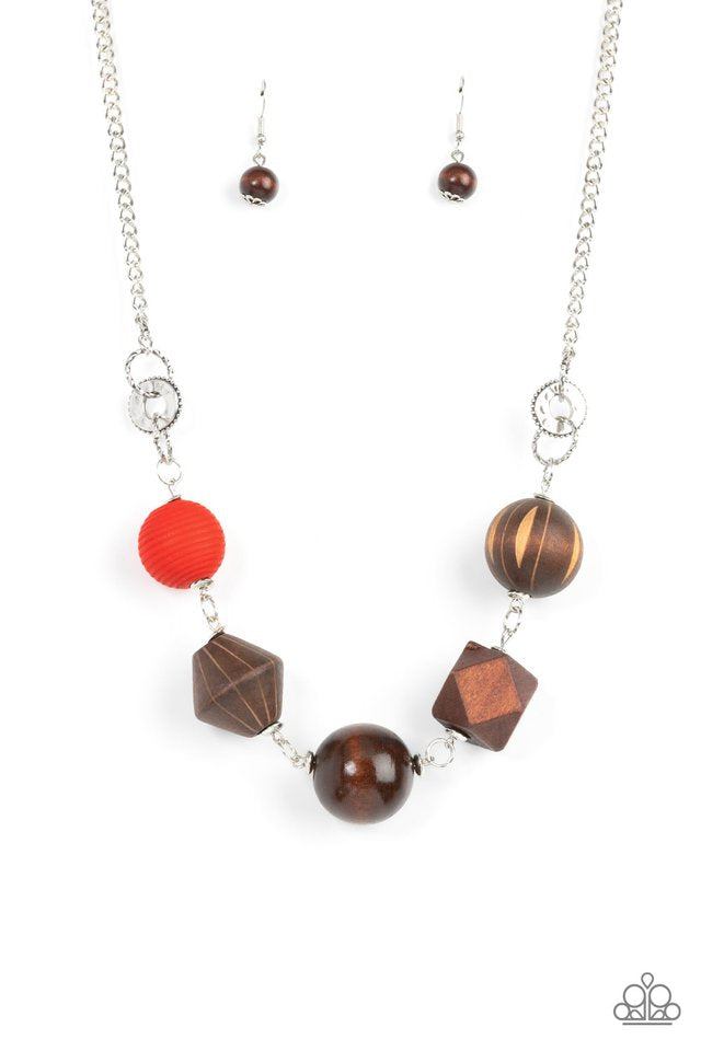 Eco Extravaganza Urban Red Necklace