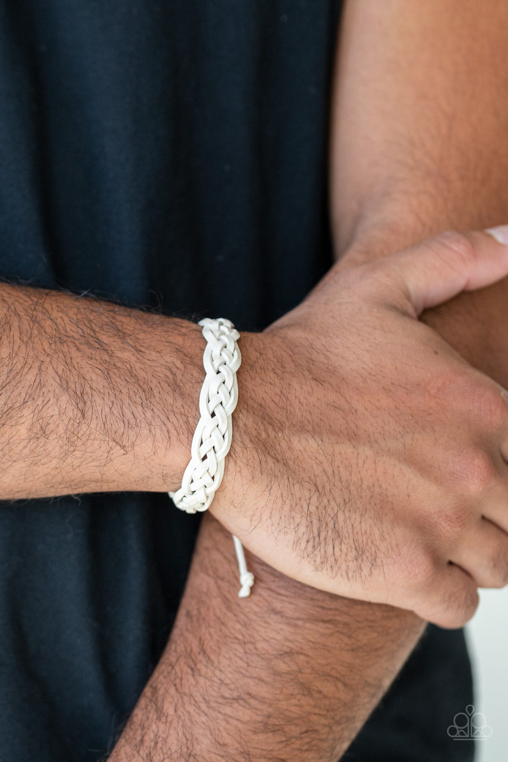 Time To Hit The RODEO White Urban Bracelet (Pull Cord)