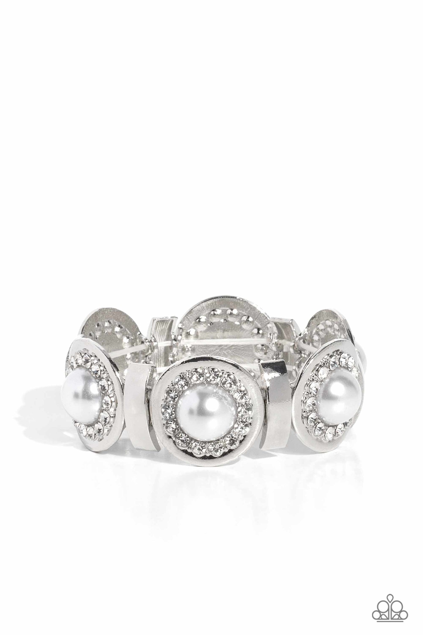 Summer Serenade White Bracelet (Stretchy)