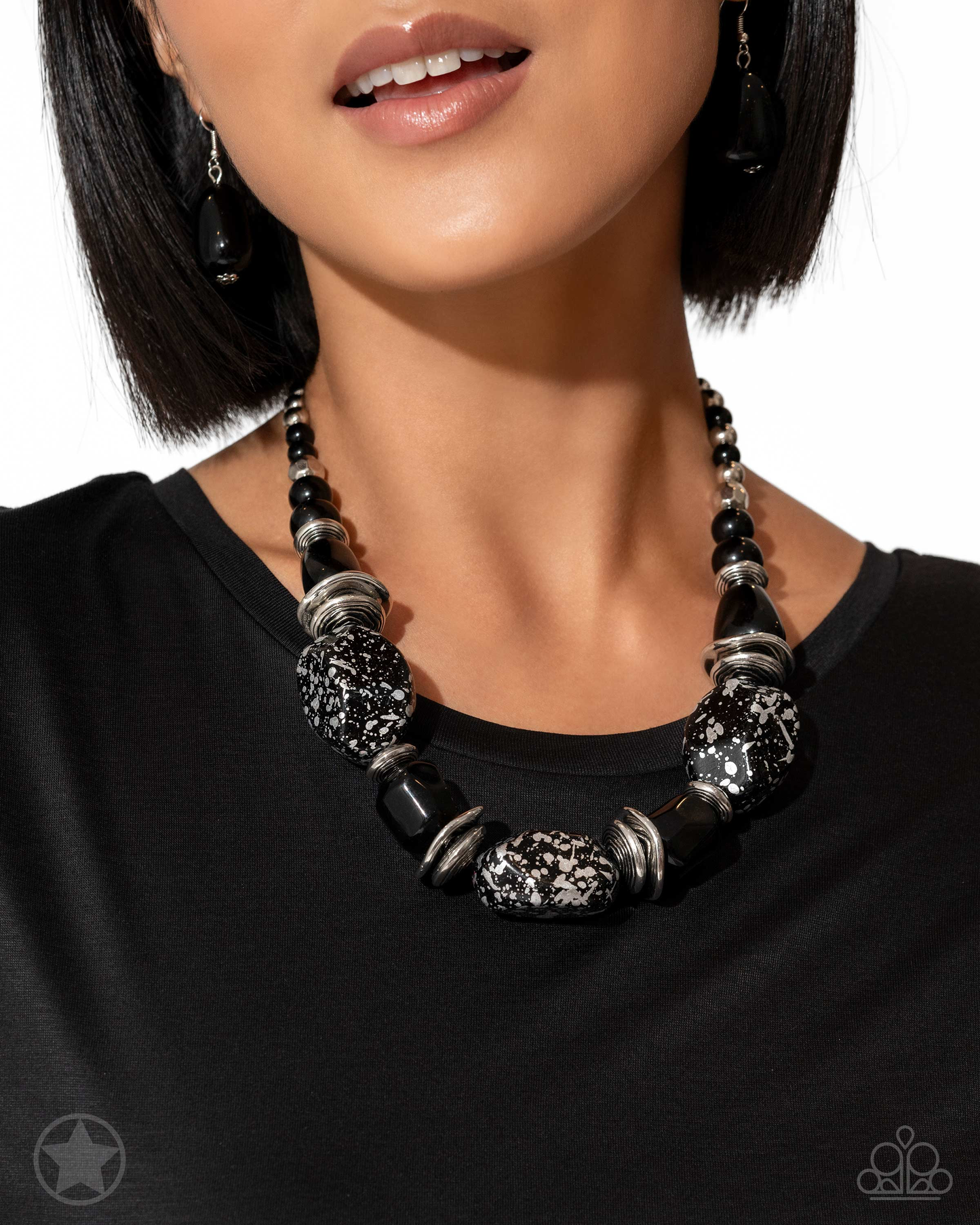In Good Glazes Black Necklace