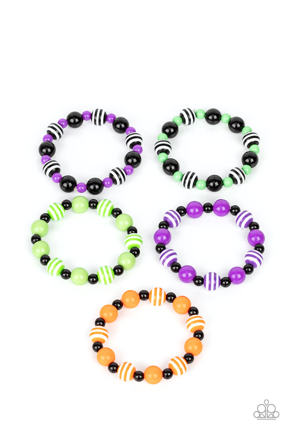 (Starlet Shimmer-Little Diva’s) Fall Colors 5-Piece Bracelet
