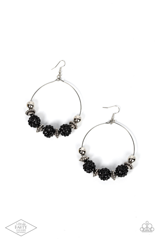 I Can Take A Compliment Black Earrings