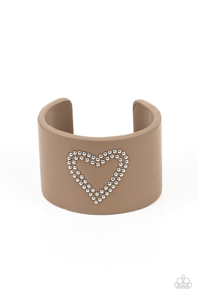 Rodeo Romance Brown Bracelet (Cuff)