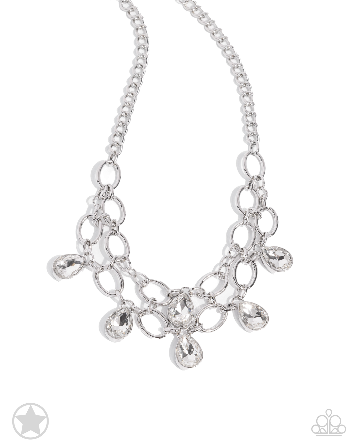 Show-Stopping Shimmer Silver Necklace
