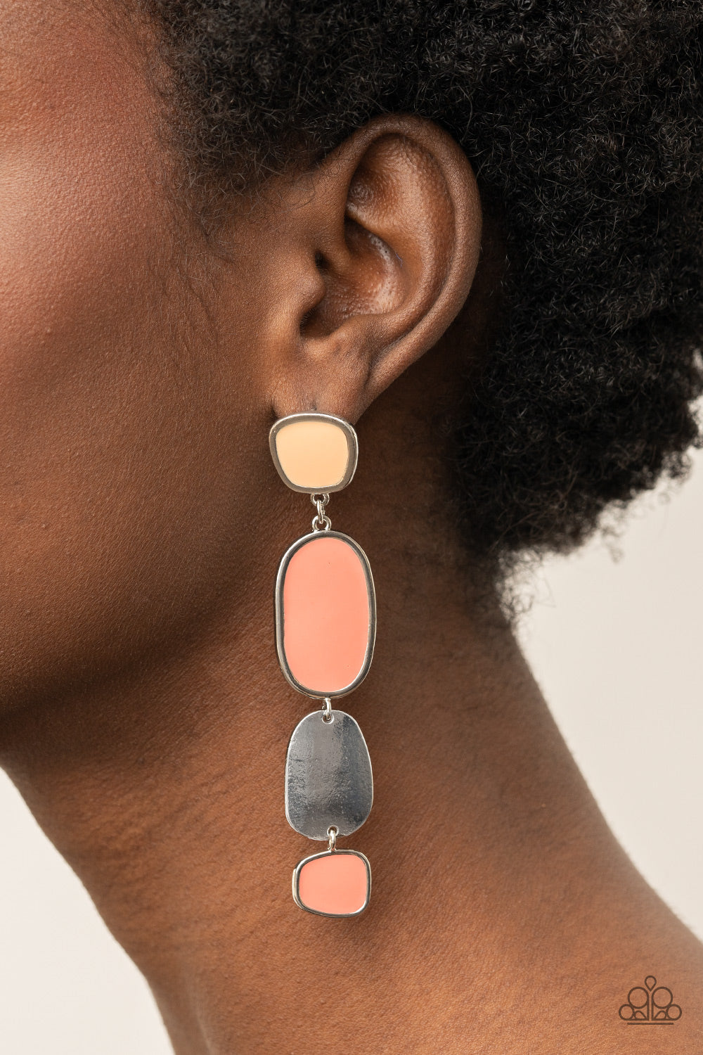 All Out Allure Orange Earrings (Post Back)