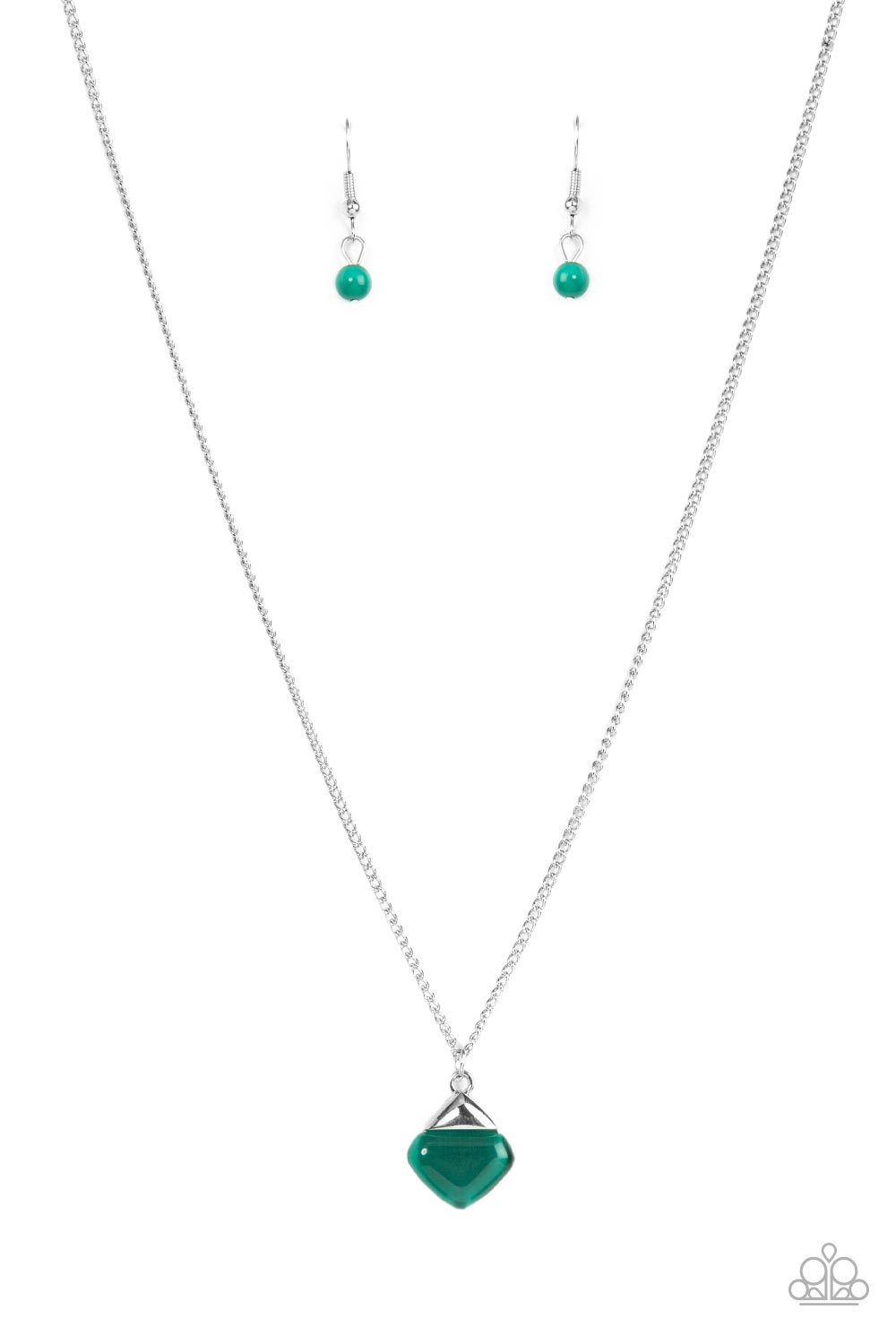 Gracefully Gemstone Green Necklace