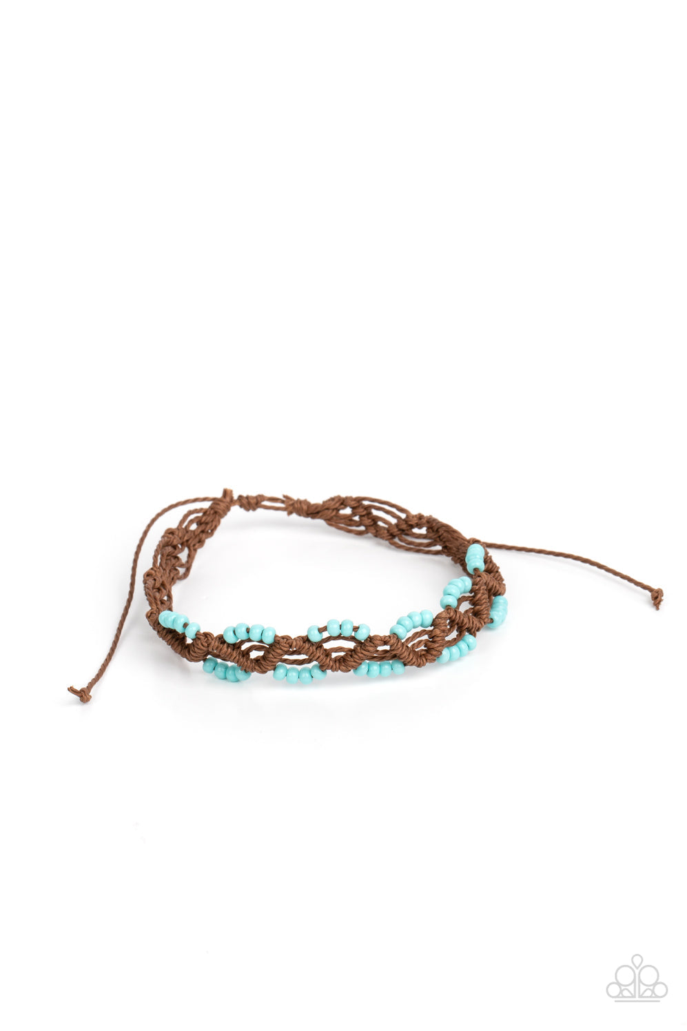 Cast A Wide Net Blue Urban Bracelet (Pull Cord)