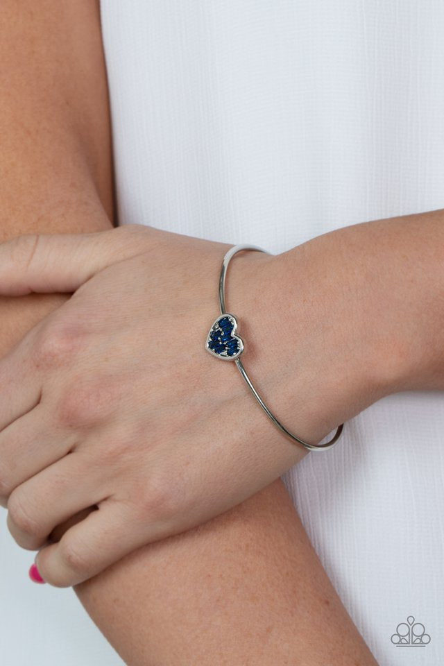 Heart of Ice Blue Bracelet (Cuff)