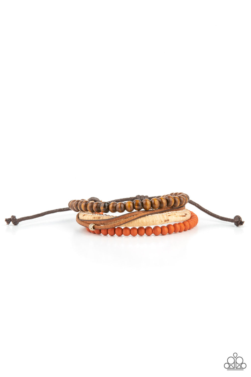 STACK To Basics Urban Orange Bracelet (Pull Cord)