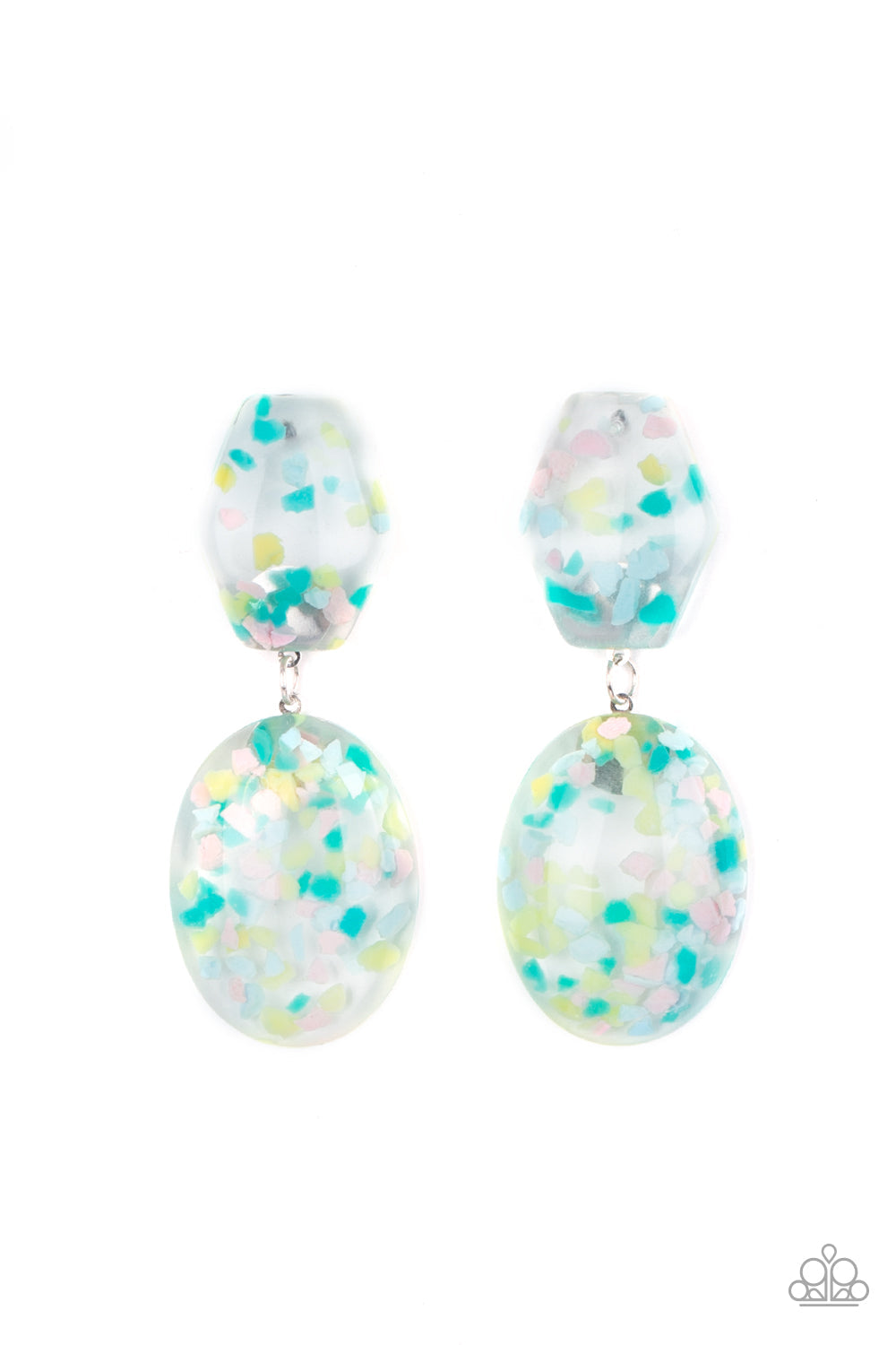 Flaky Fashion Multi Earrings (Post Back)