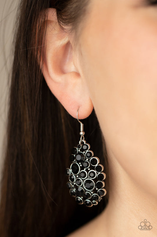 Smolder Effect Black Earrings