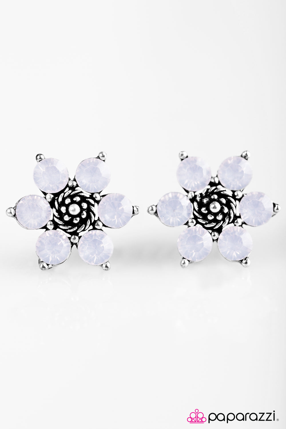 Love Me DEW White Earrings