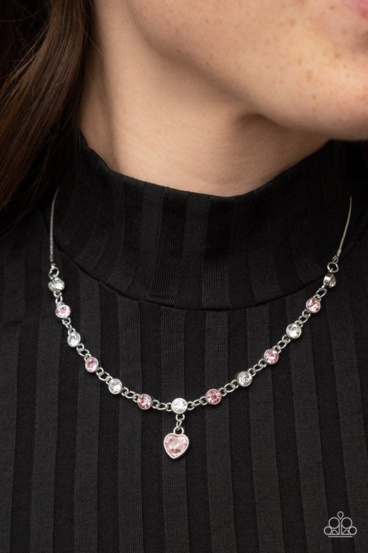 True Love Trinket Pink Necklace