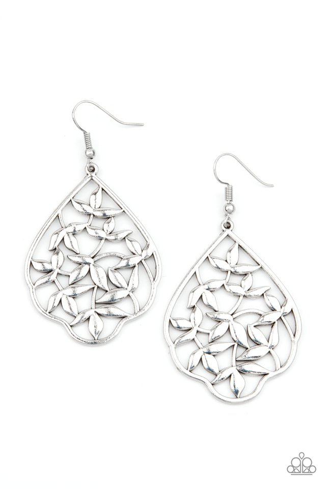Taj Mahal Gardens Silver Earrings