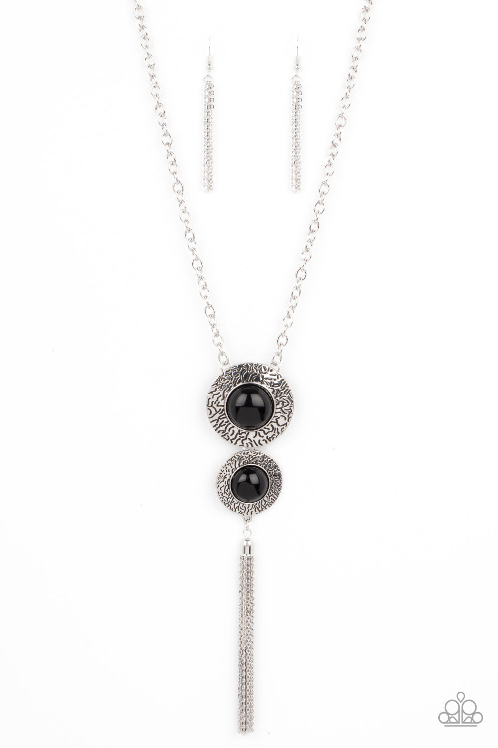 Abstract Artistry Black Necklace