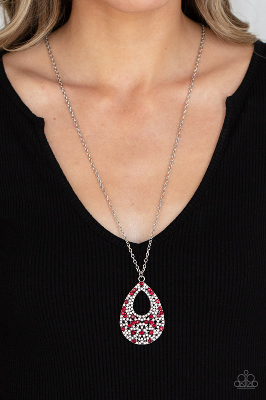 High Society Stargazing Red Necklace