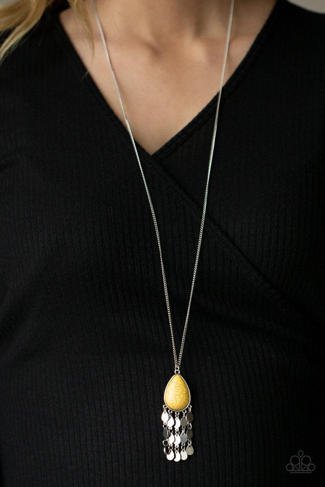 Musically Mojave Yellow Necklace