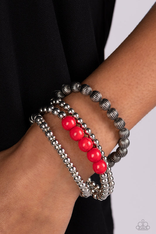 Wildland Wanderer Red Bracelet (Stretchy)