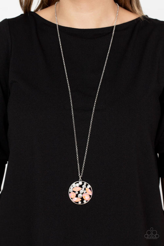 Iridescently Influential Orange Necklace