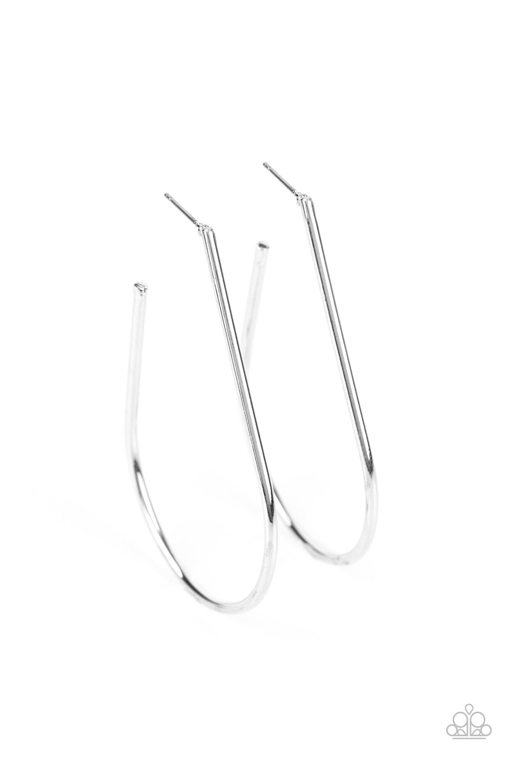 City Curves Silver Earrings (Hoops)