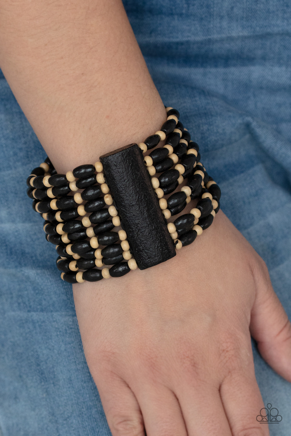 Cayman Carnival Black Urban Bracelet (Stretchy)