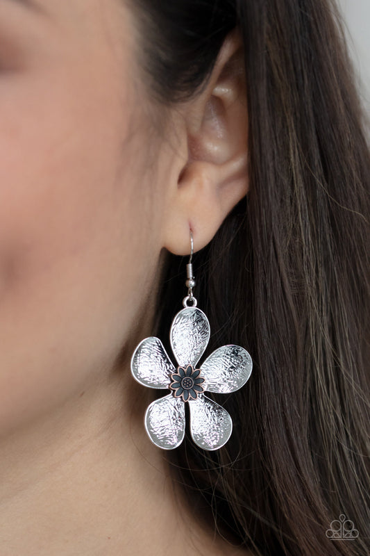 Fresh Florals Silver Earrings