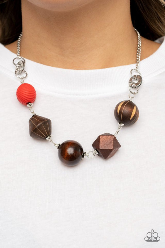 Eco Extravaganza Urban Red Necklace